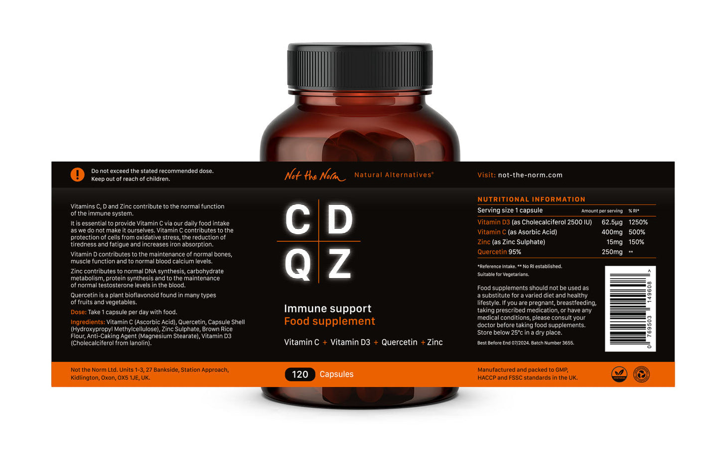 CDQZ - Immune Support with Quercetin & Zinc